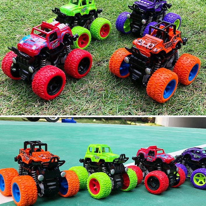 Xe Ô Tô Địa Hình Bánh Đà Nhào Lộn 360 Độ Nhiều Màu Sắc( Ngẫu nhiên)- Xe Quán Tính Chạy Đà Cực Mạnh