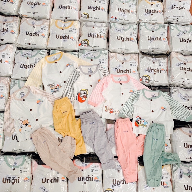 BỘ UNCHI DÀI TAY CÚC GIỮA SIÊU MỀM ĐẸP CHO BÉ