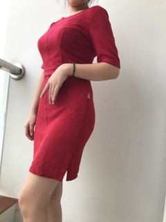 Đầm nữ chất nhung cao cấp GenViet