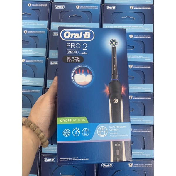 [Mã COSDAY - 50k đơn 250k] Bàn chải điện oral b pro 2 2000s hàng ĐỨC, bàn chải điện oral-B junior cho bé, pro 3 3000