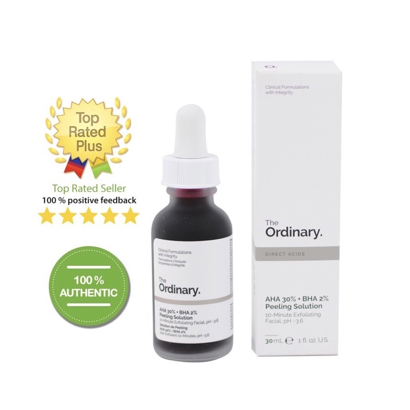 Serum peel da hoá học The Ordinary AHA 30% BHA 2% Peeling Solution (peel da the ordinary)