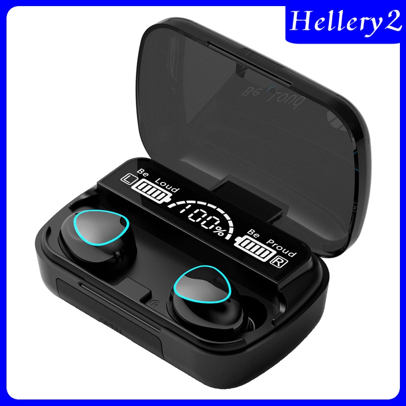 [HELLERY2] M10 Wireless Earbuds Bluetooth 5.0 Earphones Headphones Sports Large Screen