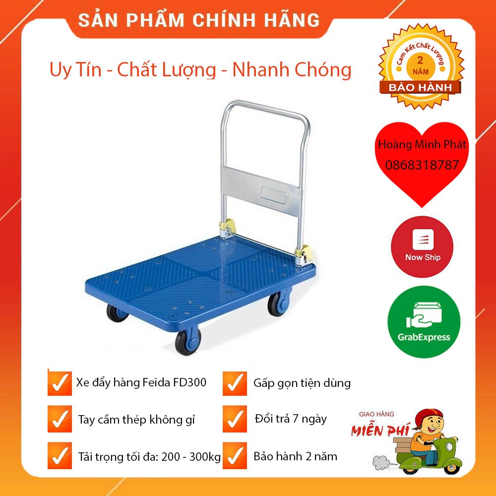 Xe Kéo Hàng Gấp Gọn Feida FD300 - Bảo Hành 2 Năm