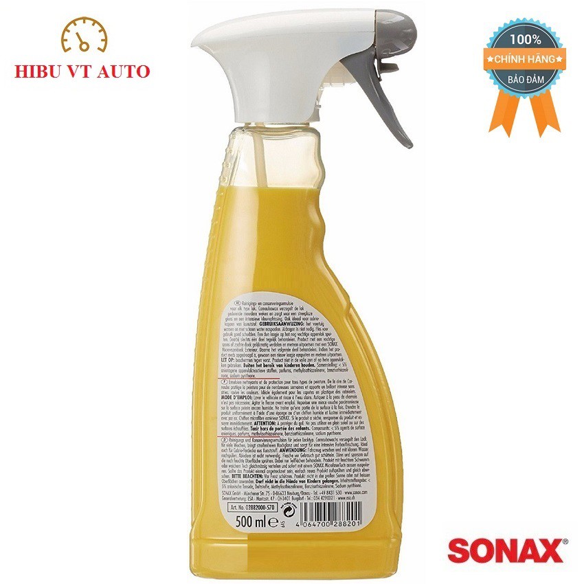 Chai xịt Đánh Bóng Sơn Ướt Sonax High Speed Wax 288200