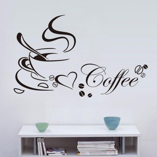 Decal dán tường Cốc cà phê - 1 cốc - ZY834736