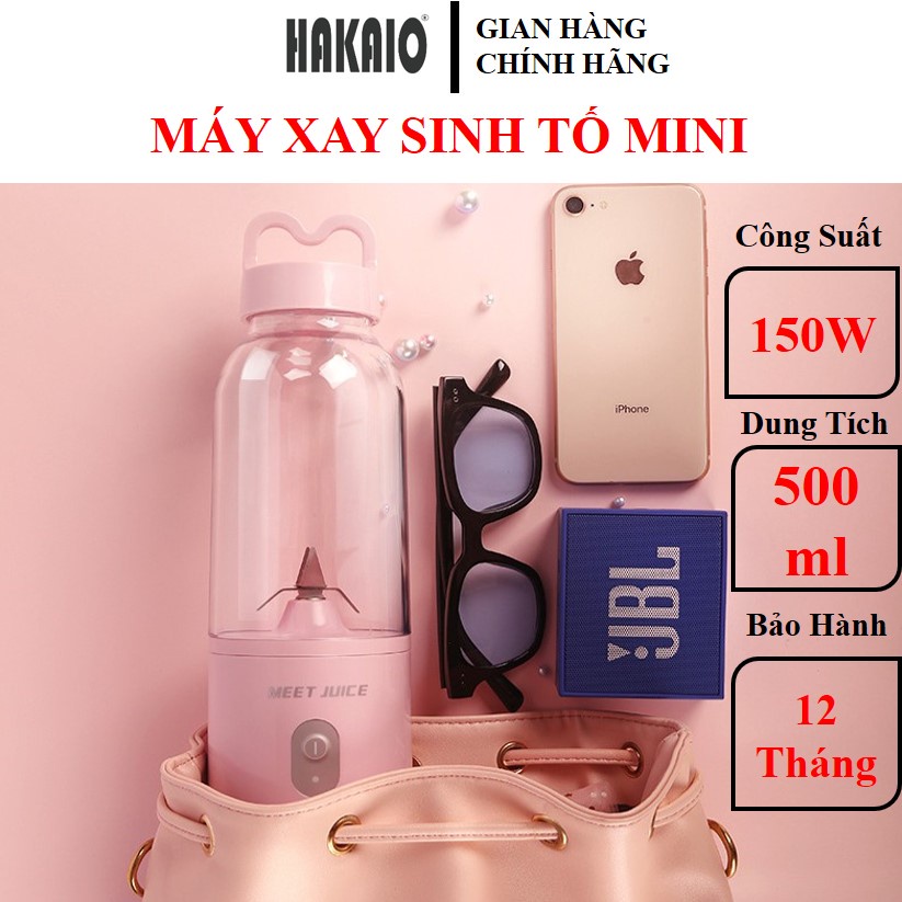 [Mã ELHA22 giảm 5% đơn 300K] Máy Xay Sinh Tố Hakaio Đa Năng Cầm Tay, Xay cực nhanh 9s, cao cấp, an toàn