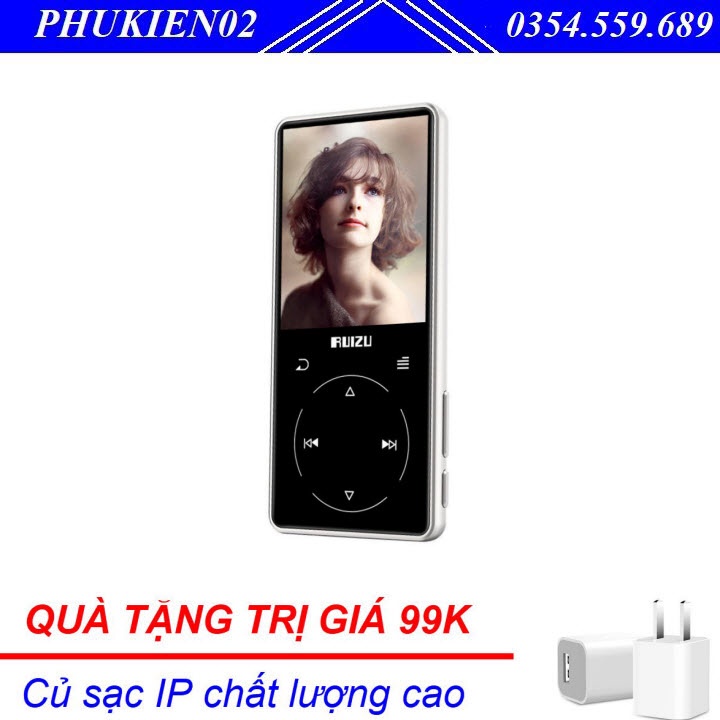 (Quà tặng 99k) Máy nghe nhạc ruizu D16,hifi,có bluetooth 4.0,phím cảm ứng