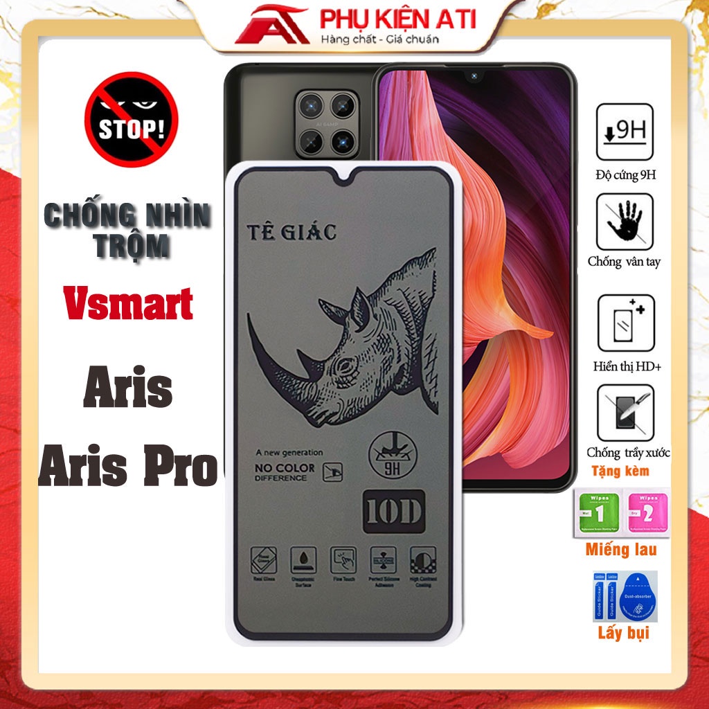 Kính cường lực Vsmart Aris/ Aris Pro Chống nhìn trộm,bảo vệ sự riêng tư-Dày dặn,cứng cáp,chống trầy - Phụ kiện ATI