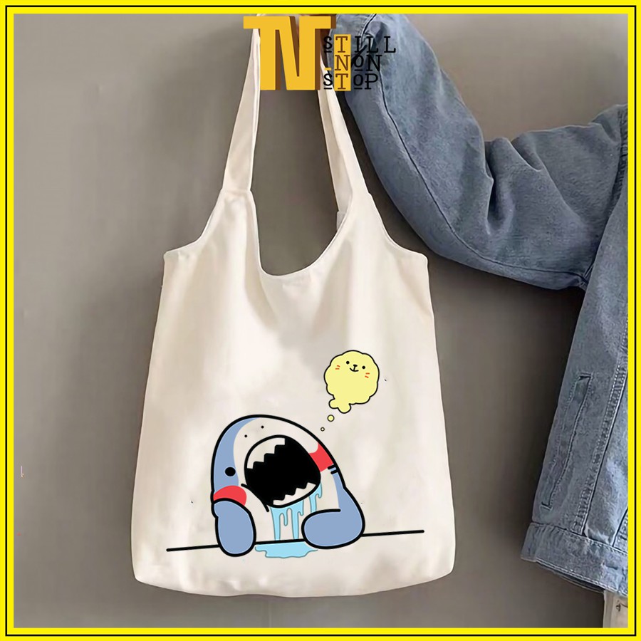 Túi tote túi vải canvas đeo vai đeo chéo giá rẻ đẹp đi học ULZZANG XUONGMAITNT N9