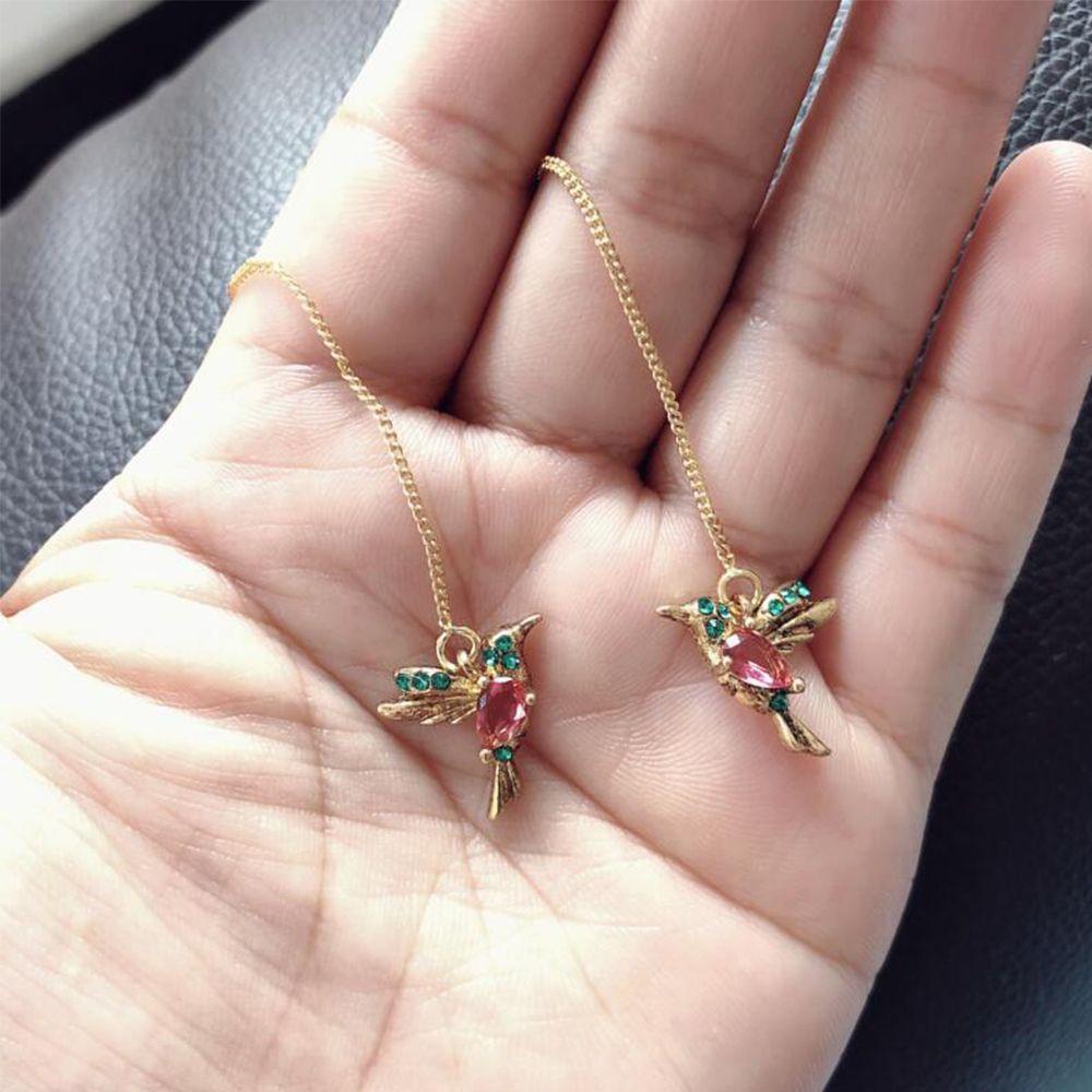 Bông Tai Dáng Dài Hình Chim Phong Cách Chibi Mới Cho Nữ|Đôi Bông Tai Dáng Rơi Họa Tiết Chim Thời Trang Cho Nữ