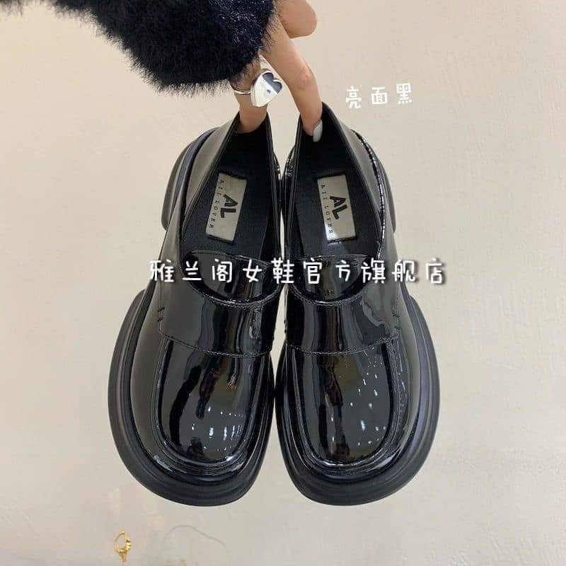 Giày lười búp bê nữ phong cách ulzzang đế cao 4cm