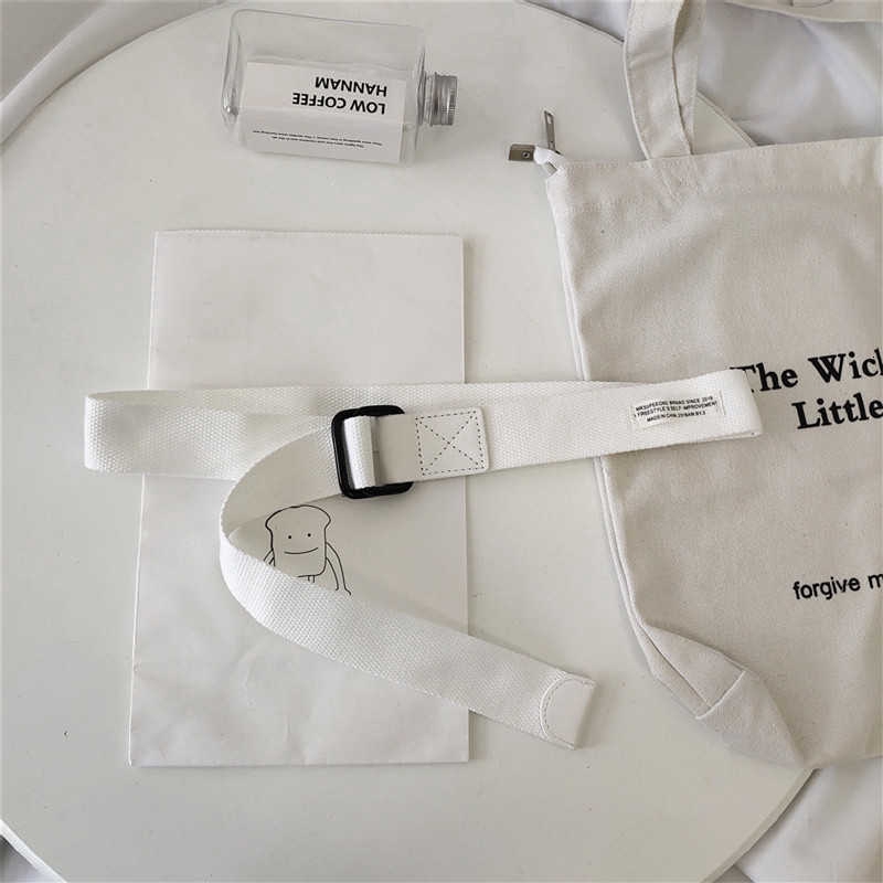 Thắt lưng vải canvas đai khóa đôi thời trang Hàn Quốc 28544