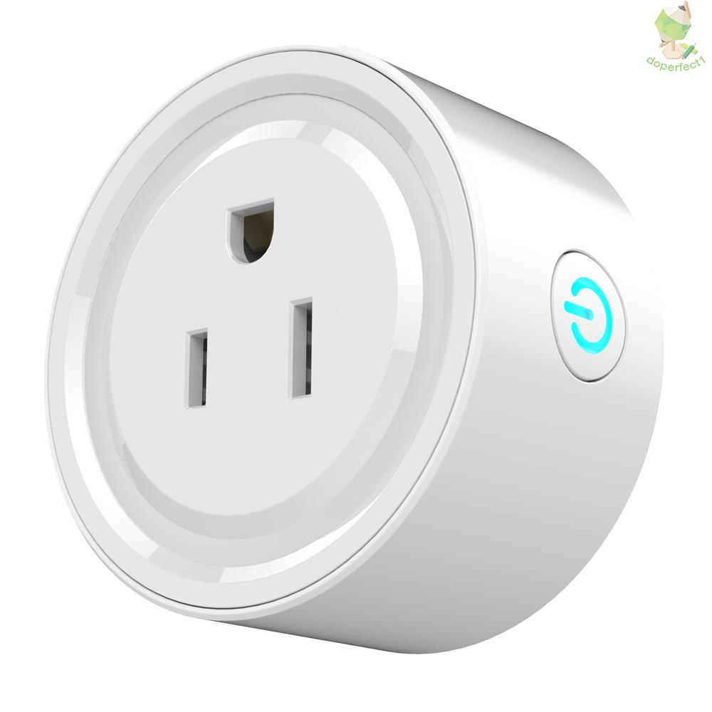 Portable Intelligent Automatic Mini Socket Wifi Plug Wi-Fi Enabled App Remote Control Wireless Timer with ON/OFF Switch for Light Electrical Appliance for Compatible Home