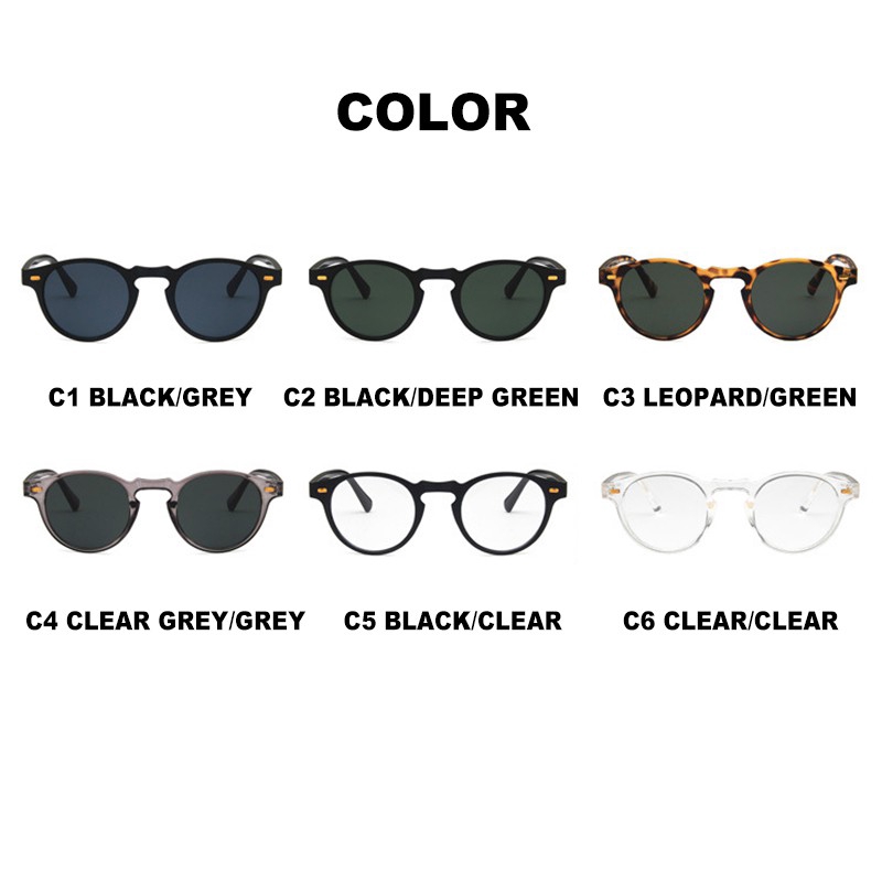 Kính mát gọng tròn thời trang cho nam và nữ