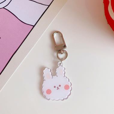 LYANWN Móc chìa khóa họa tiết chú gấu hoạt hình dễ thương Nhật Bản dành cho cô gái