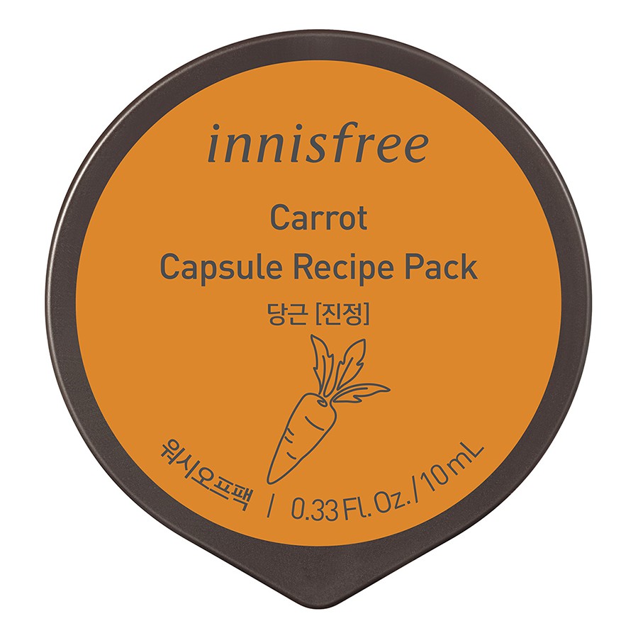 Mặt Nạ Rửa Dạng Hủ Từ Cà Rốt Innisfree Capsule Recipe Pack Carrot (10ml)