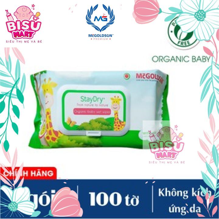 Khăn Ướt Staydry 100 tờ không mùi