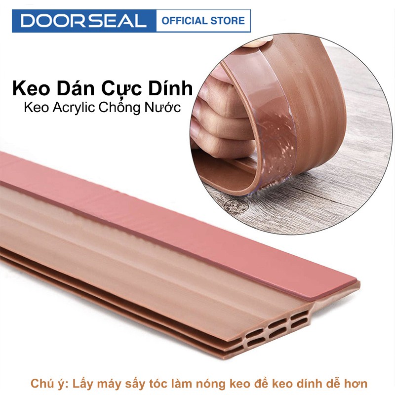 5M Ron Dán Chân Cửa Dày 5MM Cực Dính Chống Côn Trùng, Khói Bụi, Tiếng Ồn - Doorseal (Vietnam)