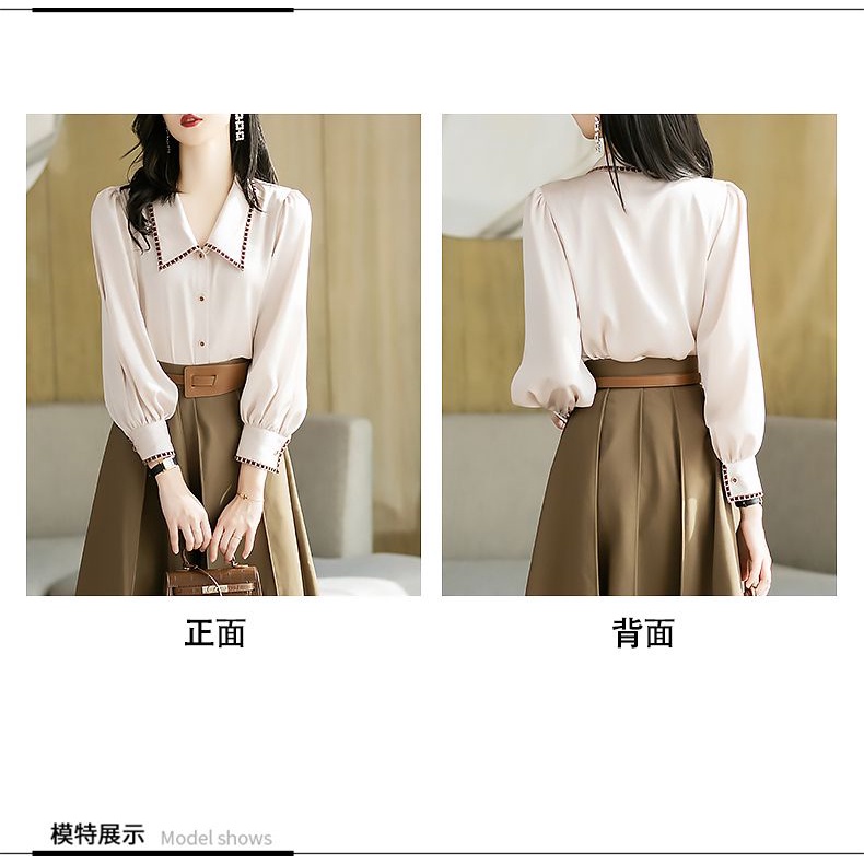 Áo Sơ Mi Chiffon Tay Phồng Thời Trang Mùa Thu 2022 Cho Nữ