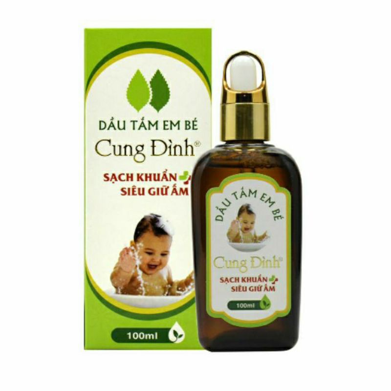 Dầu tắm Em bé Cung Đình 100ml - Tinh dầu tràm tự nhiên