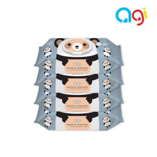 Khăn Ướt Agi 80 Tờ Không Mùi - Con Mèo, Con Gấu