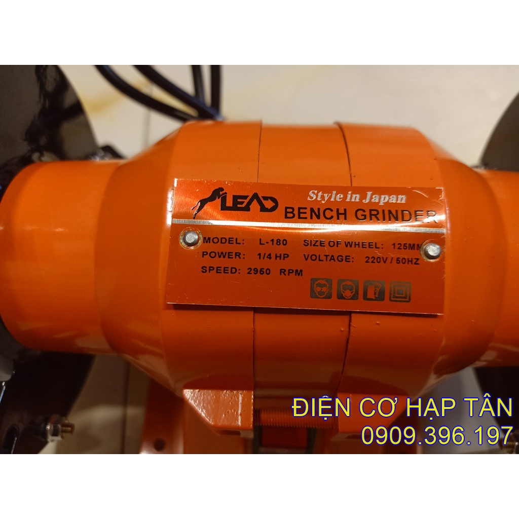 MÁY MÀI 2 ĐÁ  CHÍNH HÃNG 1/4HP – 1/2 HP CHÍNH HÃNG LEAD – NHẬT BẢN