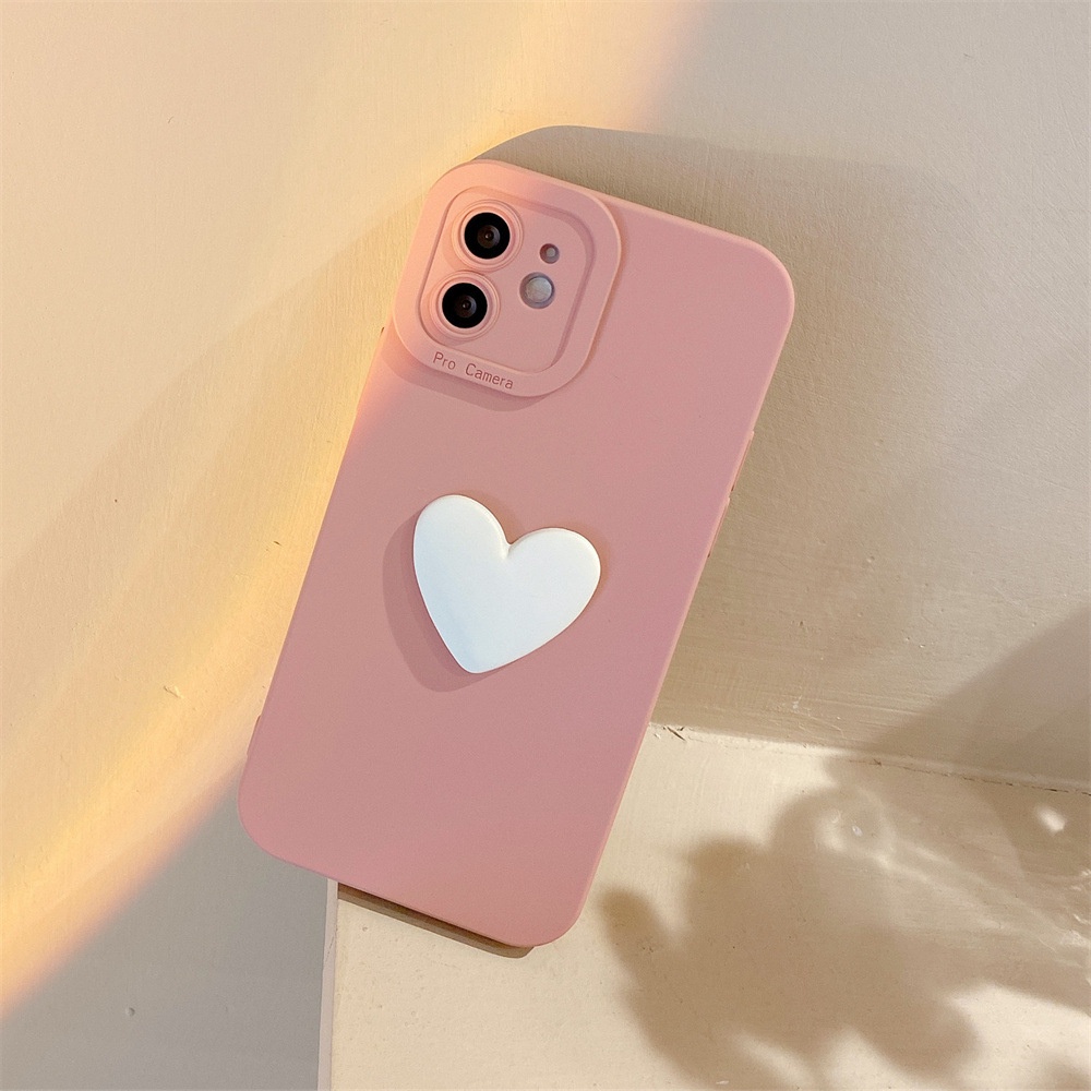 Heart Plastic Phone Cover compatible for ip13/12pro XR 7/8p 11 xs max