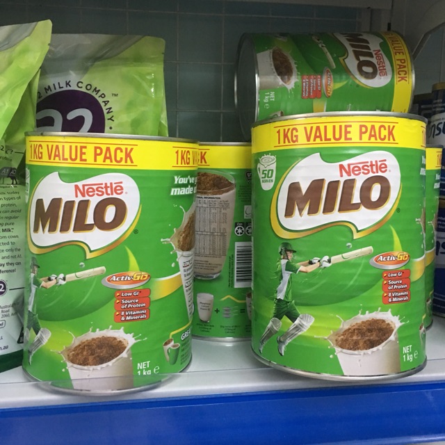 Sữa bột Milo Úc hộp 1kg