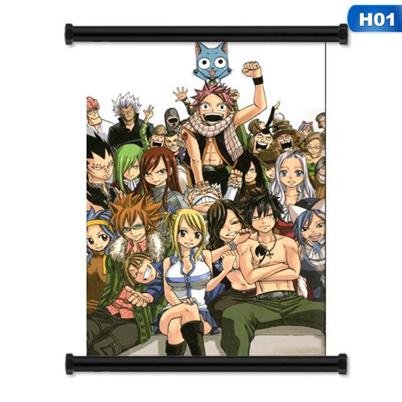 Tranh Treo Poster Hoạt Hình Anime Nhật Bản Fairy Tail Lucy Natsu 123