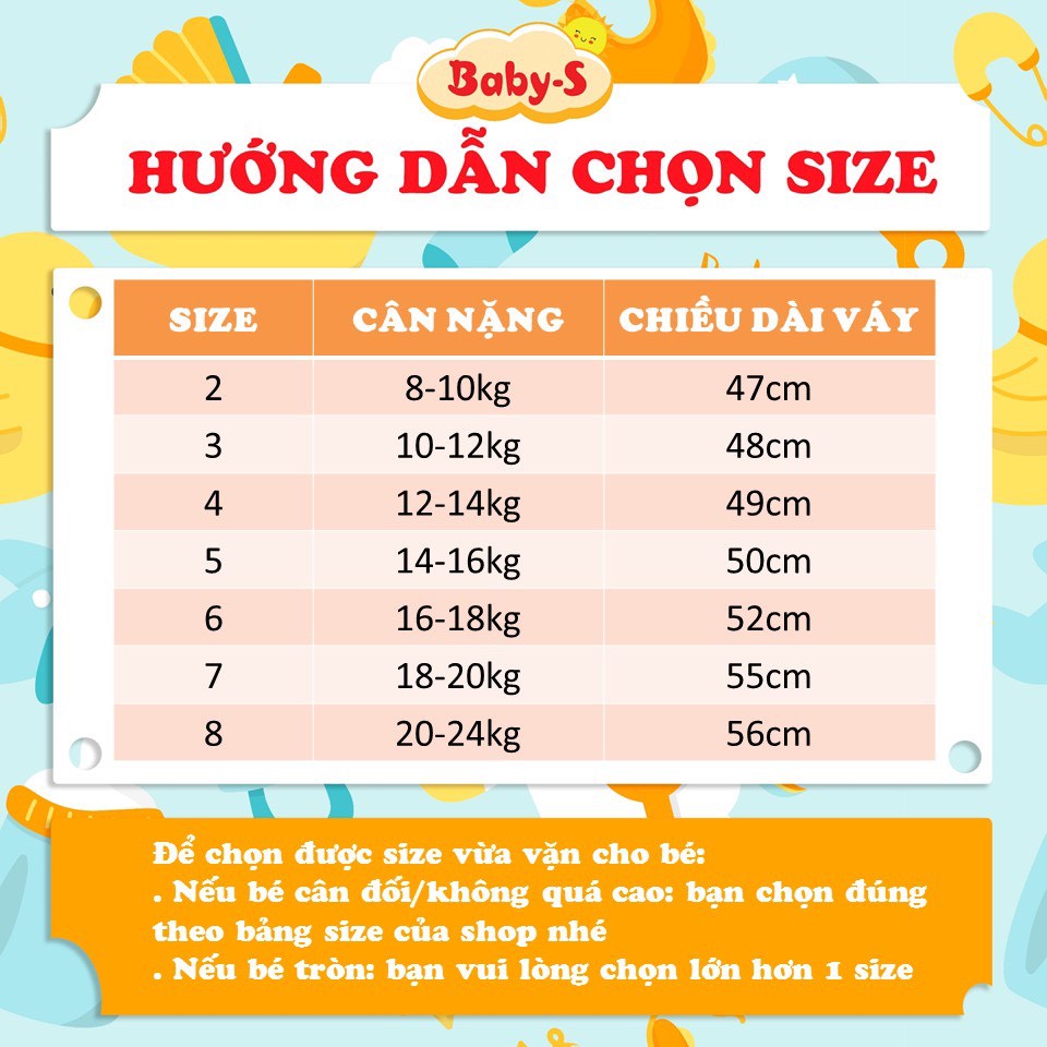 Đầm cho bé gái, Đầm hoa tay phồng cho bé 8-24kg chất thô mềm dáng xòe thắt nơ lưng và khóa kéo đáng yêu Baby-S – SD088