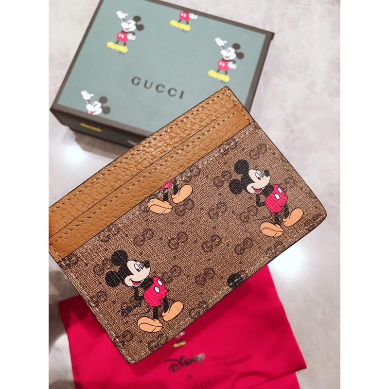 ví tab cầm tay in hình chuột micky da cao cấp gucci GC GG