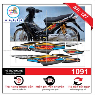 [SHIN DECAL] Tem xe wave S 125 thái