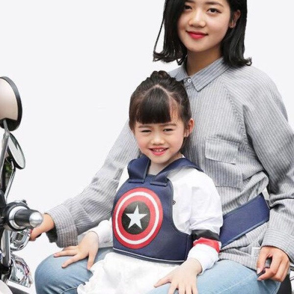 Đai ngồi xe máy vai đeo cho bé an toàn (Có thể ngồi trước hoặc sau)