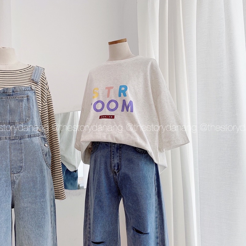 [STORY MADE] [STR] Áo pull in chữ 4 màu A2149