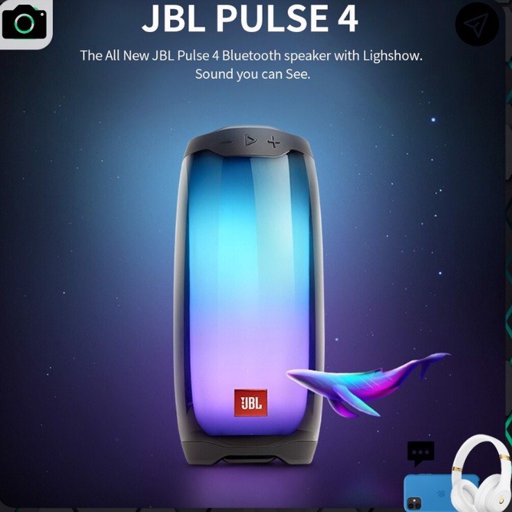 Loa Bluetooth Pulse 4+ Full Led HÀNG HOT - Led Theo Điệu Nhạc, Kết Nối Máy Tính