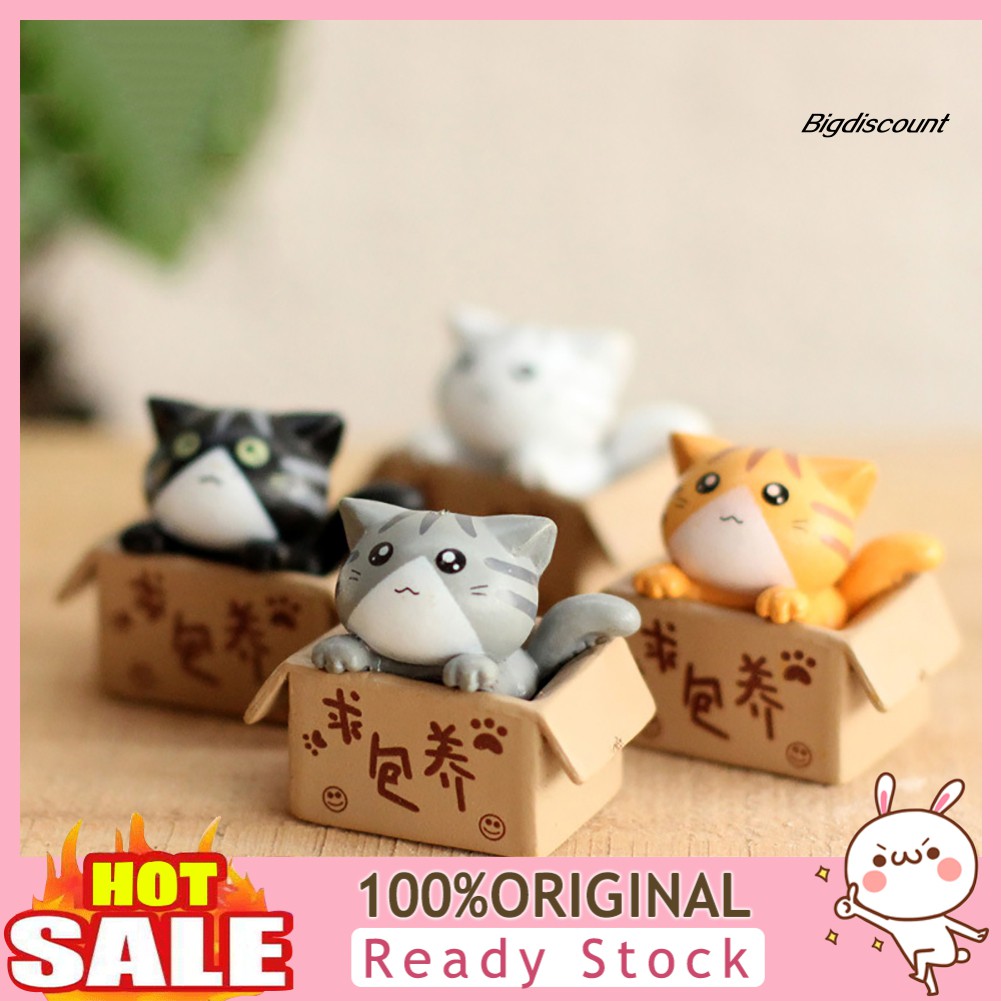 Đồ trang trí Chú Mèo Mini Dễ Thương Đáng Yêu Dùng Để Trang Trí Cây Cảnh Tiện Dụng