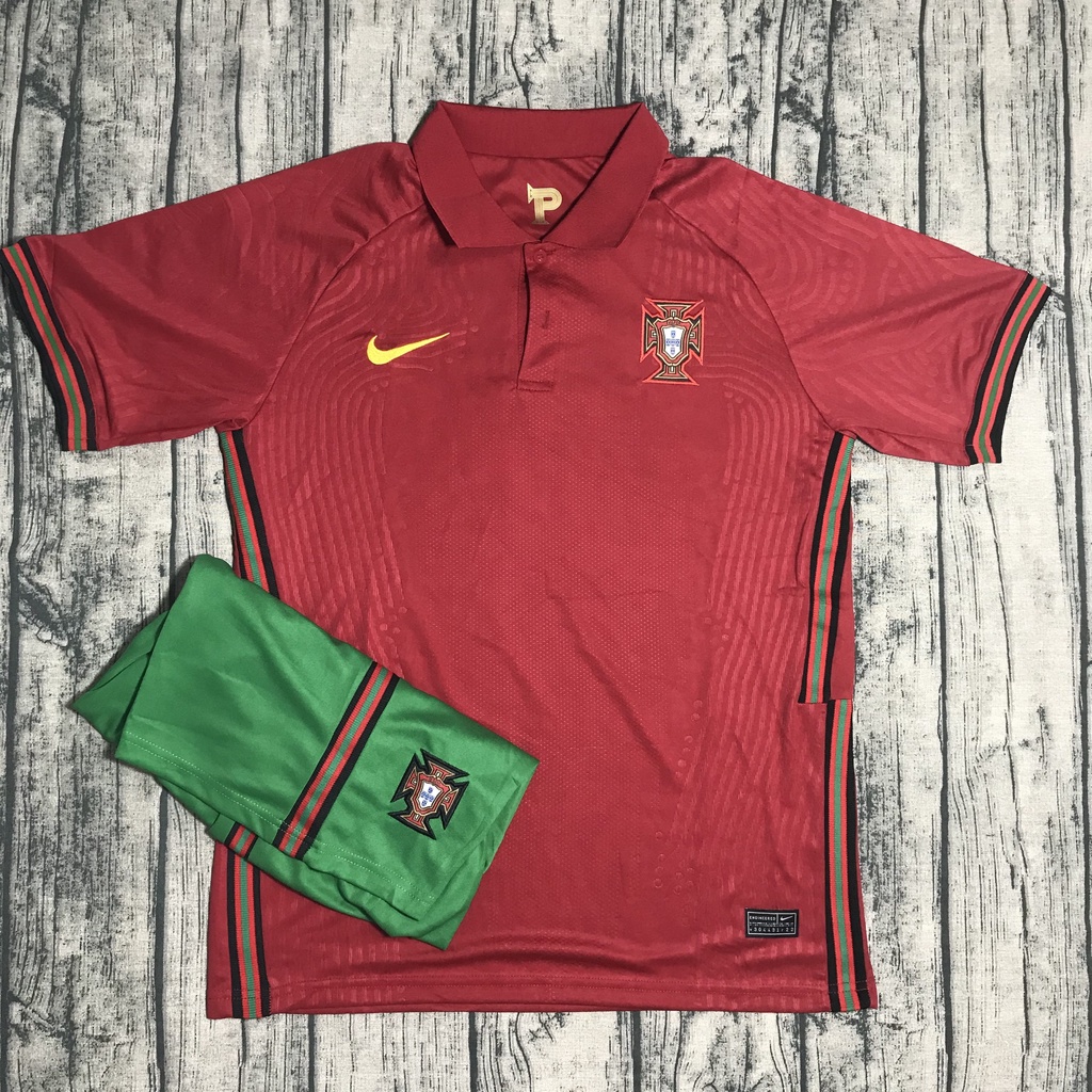 Áo Bóng Đá/Quần Áo Bóng Đá Đội Tuyển Bồ Đào Nha-Vải Chuẩn Thi Đấu Cao Cấp