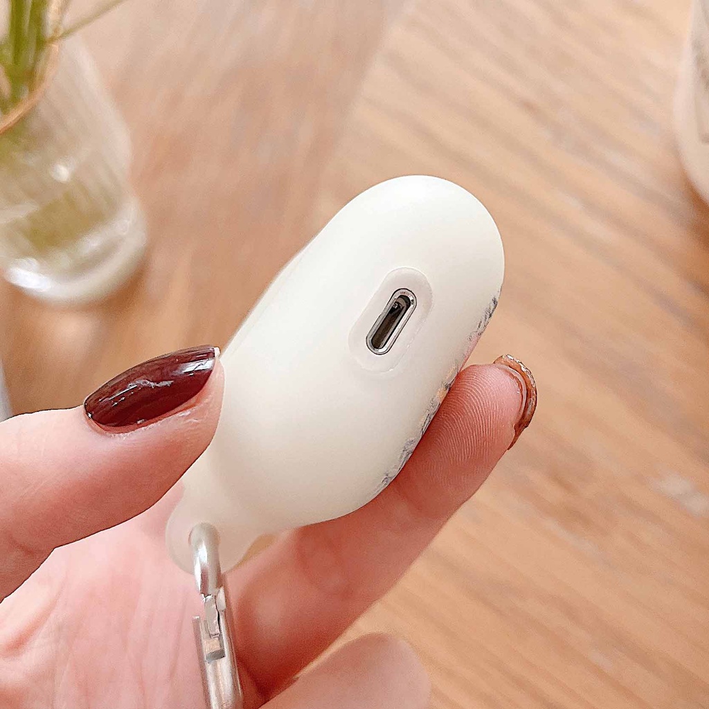 Vỏ Bảo Vệ Hộp Sạc Tai Nghe airpods 1 / 2 / 3 / pro Màu Trắng Dạ Quang Trong Suốt Thời Trang