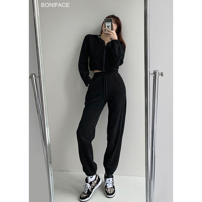 Quần Jogger nữ Boniface Jogger ống rộng cạp chun