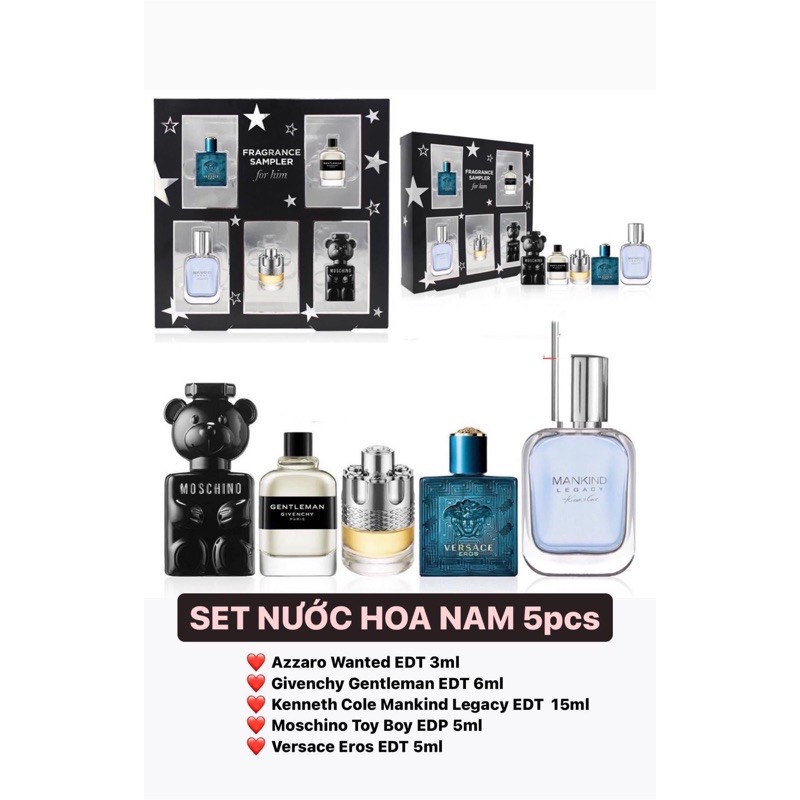 SET NƯỚC HOA MACY's NAM VÀ NỮ 5 MÓN (Sẳn) | BigBuy360 - bigbuy360.vn