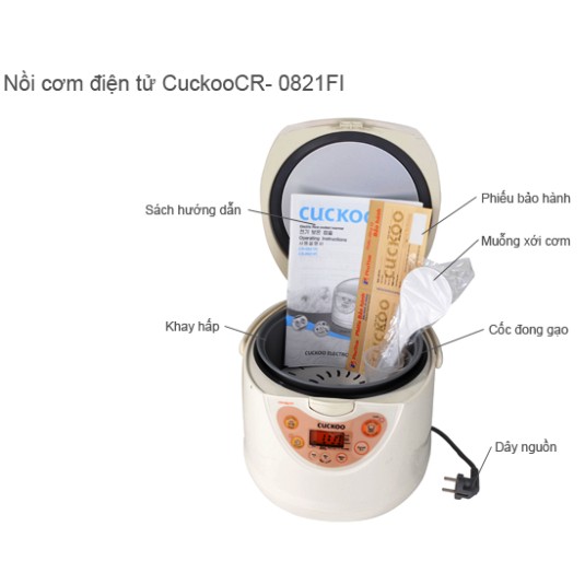 Nồi cơm điện Cuckoo CR- 0821FI 1.5 lít điện tử