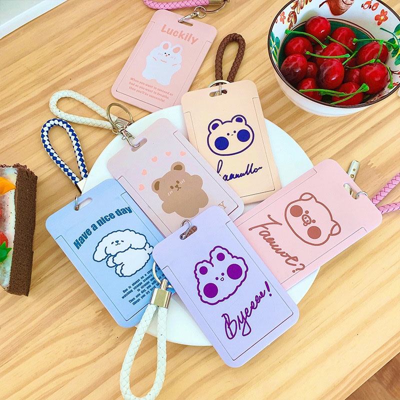 Bộ Dây Đeo Thẻ Học Sinh Thiết Kế Sáng Tạo Xinh Xắn