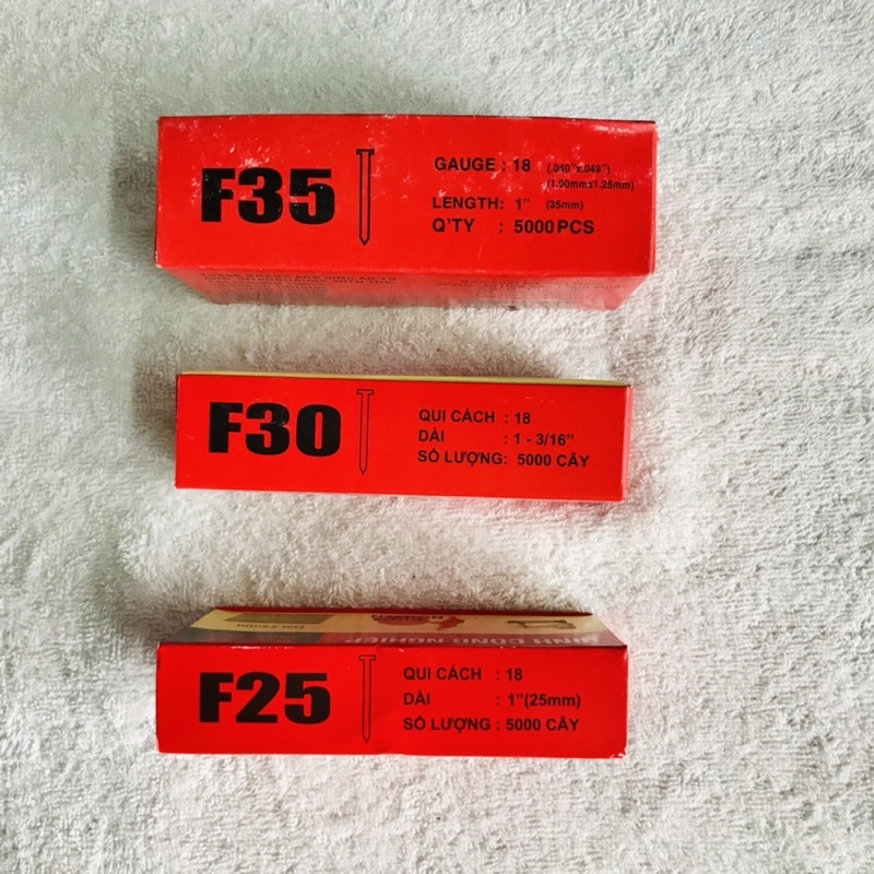 Đinh bắn gỗ, đinh công nghiệp ĐINH NGUYỄN F25,F30,F35,F40,F50 hàng chất lượng loại 1