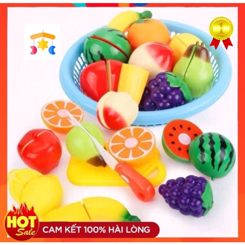 Rổ Đồ Chơi Cắt Trái Cây Cho Bé