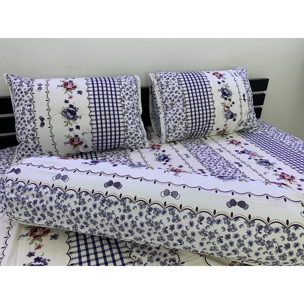 Bộ drap cotton 100% Thắng Lợi NỆM CAO 4 món (nệm cao 25-37cm) | BigBuy360 - bigbuy360.vn