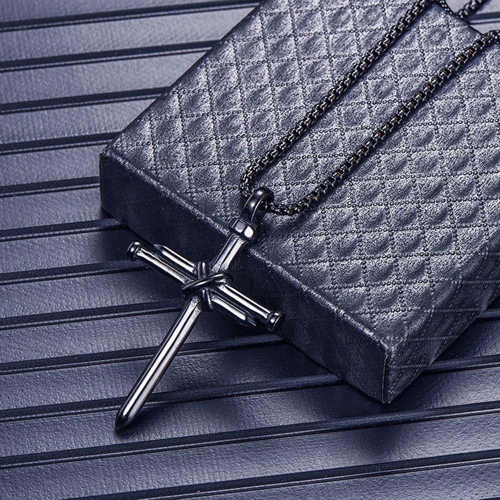 Vòng cổ Mặt Thánh Giá Phong Cách Vintage Thời Trang Dành Cho Nam