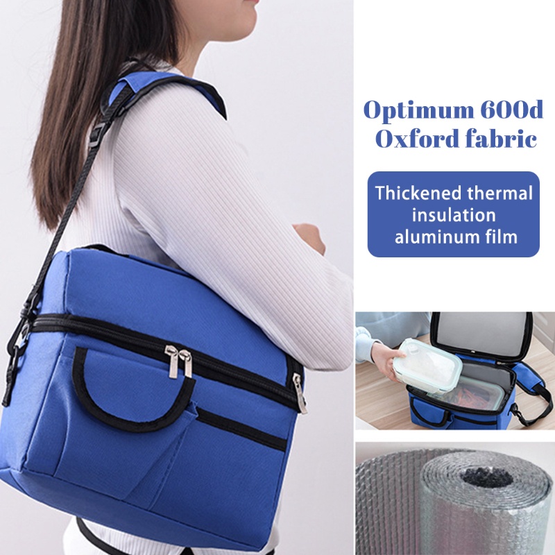 Túi Đựng Hộp Cơm Trưa Giữ Ấm 3 Trong 1 Đa Năng