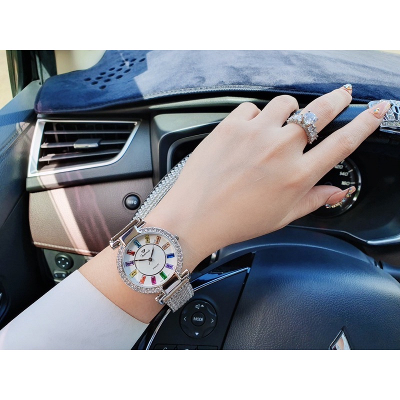 Đồng hồ nữ FUNMEI 36mm chính hãng máy Nhật Miyota đính đá swarovski chắc chắn full box thẻ bảo hành 12 tháng