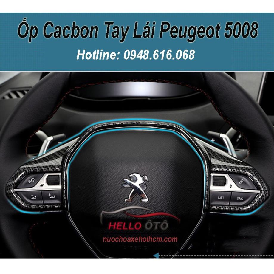Ốp Cacbon Mặt Vô Lăng Peugeot 5008 Peugeot 3008 All New
