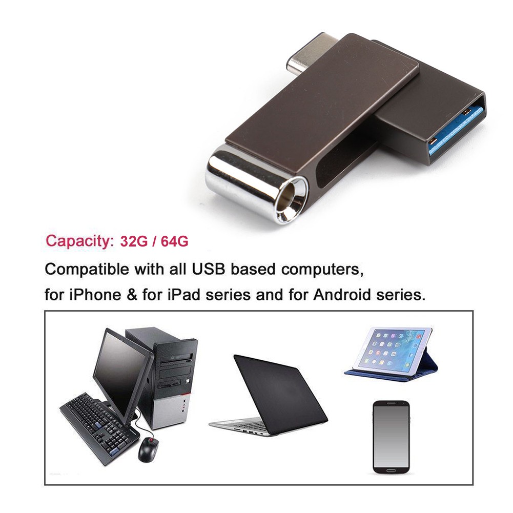 Usb 3.0 2 Trong 1 Dung Lượng 32 / 64gb